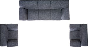 5 Seater Sofa Set:- Romina King (3+1+1) Fabric Sofa Set