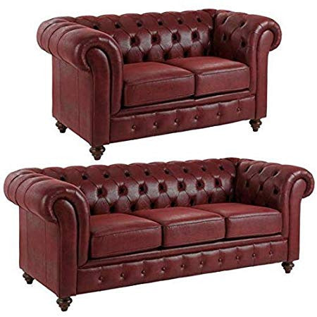 5 Seater Sofa Set:- (2+3) Leatherette Sofa Set