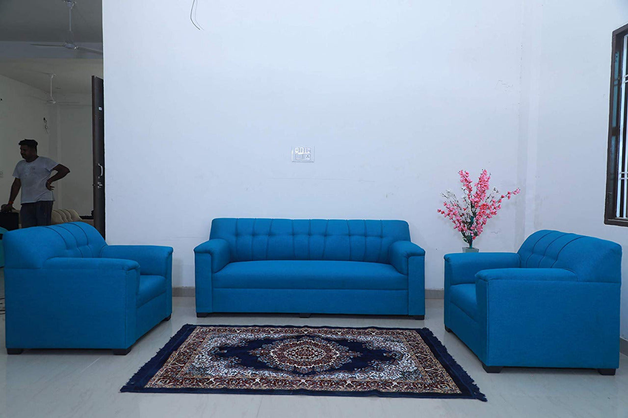 5 Seater Sofa Set:- (3+1+1) Fabric Sofa Set