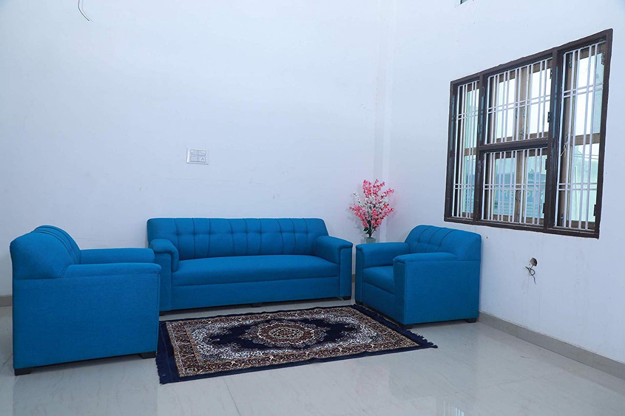 5 Seater Sofa Set:- (3+1+1) Fabric Sofa Set