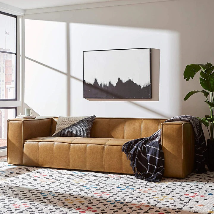 5 seater Sofa Set:- Modern Leatherette Sofa Set
