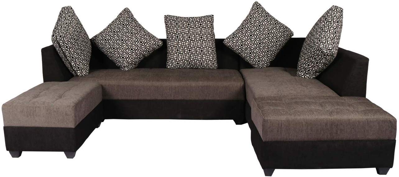 L Shape Sofa Set:- Fabric Sectional Sofa Set