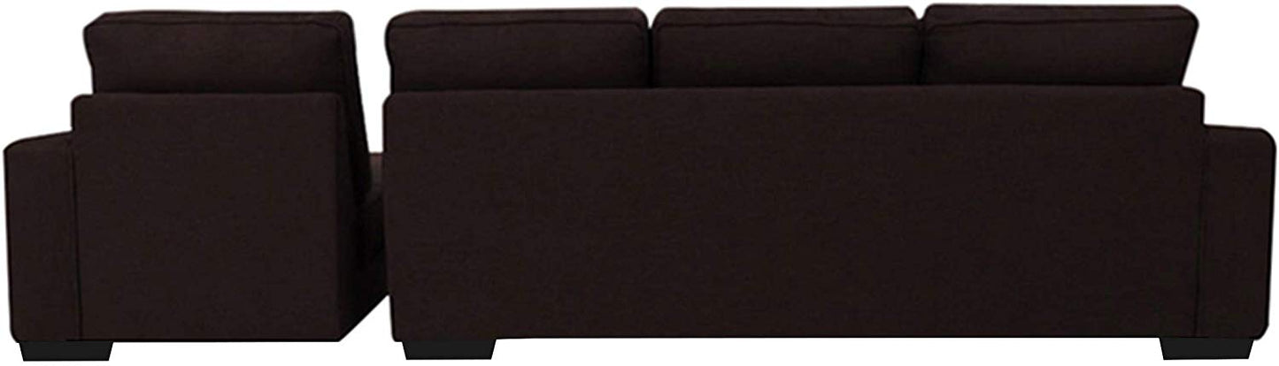 L Shape Sofa Set:-Vernon Fabric Sofa Set (Brown)