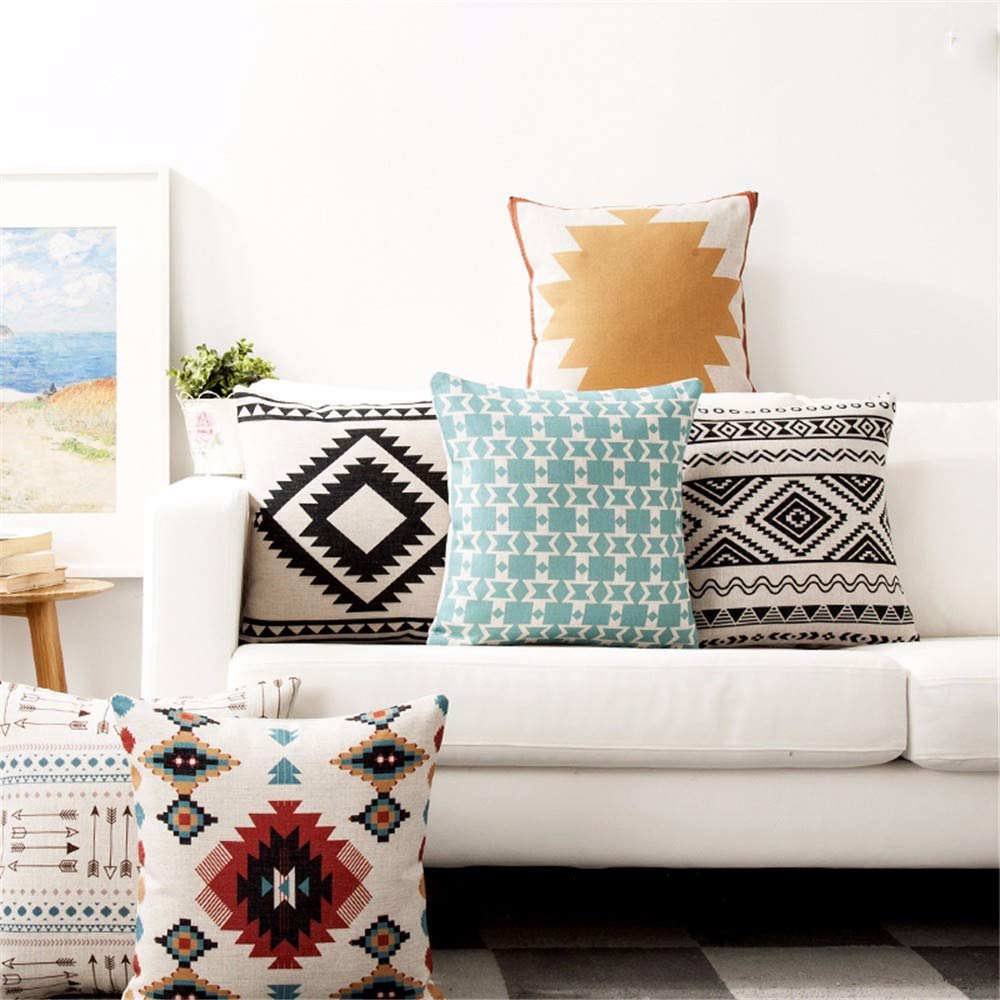 Cushion Covers: Set of 5 Designer Decorative Throw Pillow/Cushion Covers