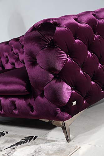 6 Seater Sofa Set: -Modern Chesterfield 3+2+1 Fabric Sofa Set