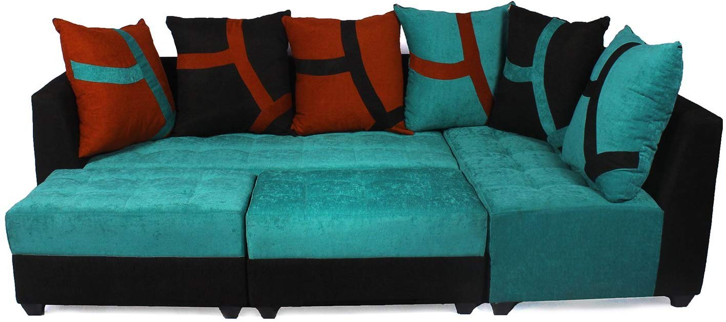 L Shape Sofa Set:- Fabric Sectional Sofa Set