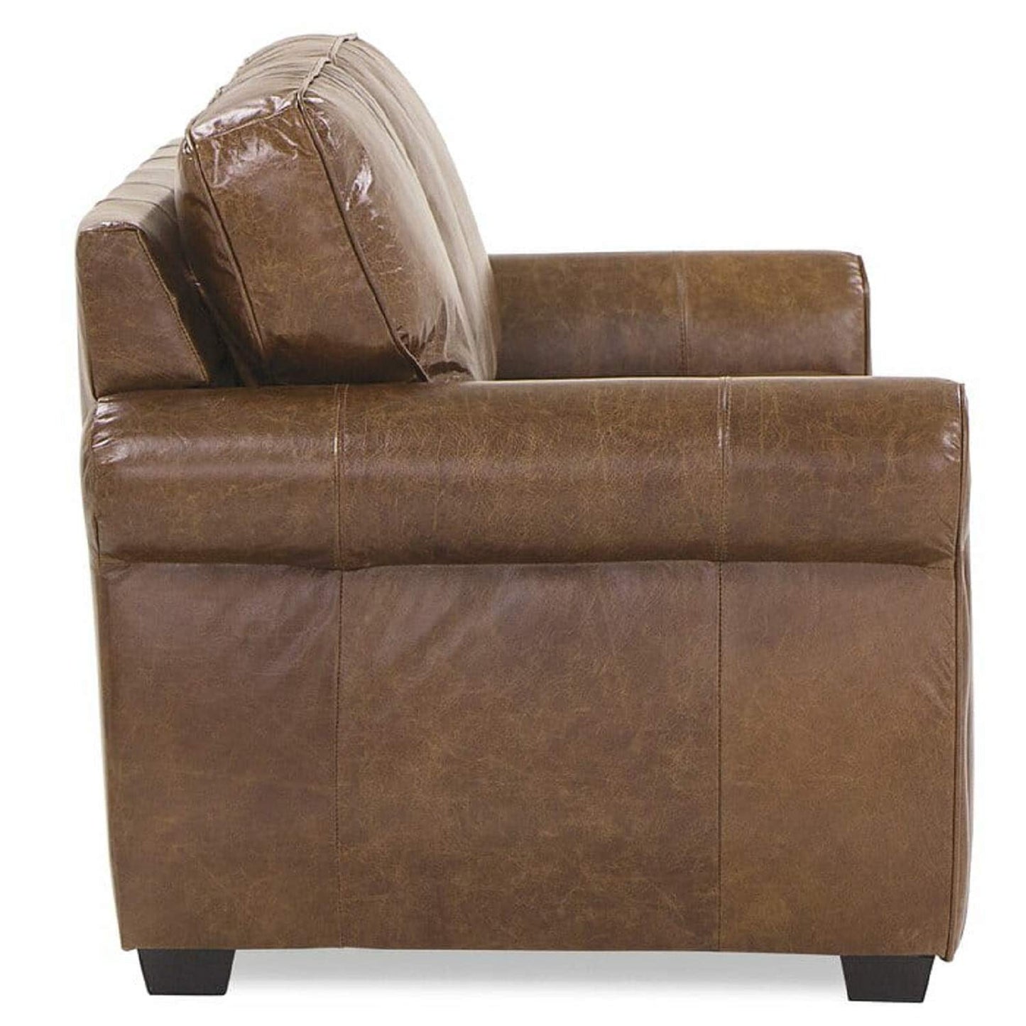 Designer Sofa Set:- Hubbard 3 Seater Leatherette Luxury Furniture Sofa Set (Brown)
