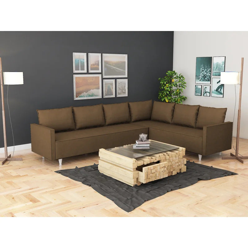 7 Seater Sofa Set: 103" Wide Corner Sectional Sofa