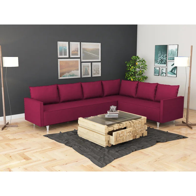 7 Seater Sofa Set: 103" Wide Corner Sectional Sofa