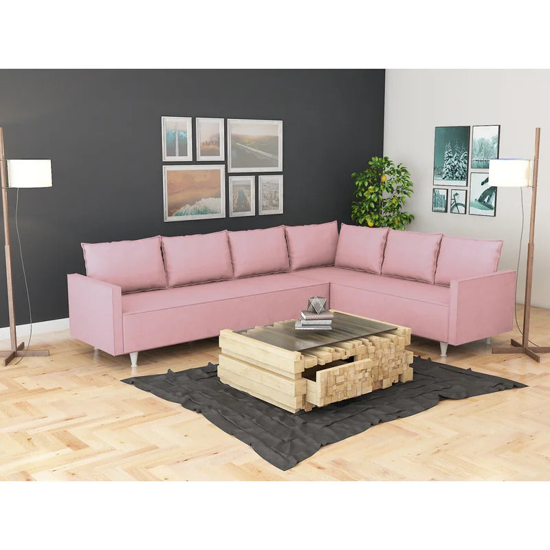 7 Seater Sofa Set: 103" Wide Corner Sectional Sofa