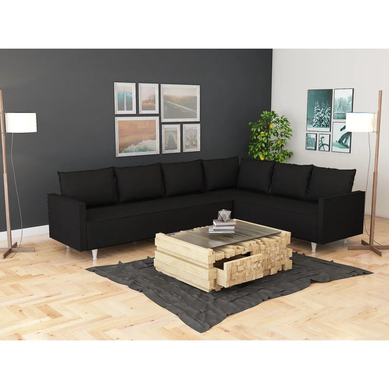 7 Seater Sofa Set: 103" Wide Corner Sectional Sofa