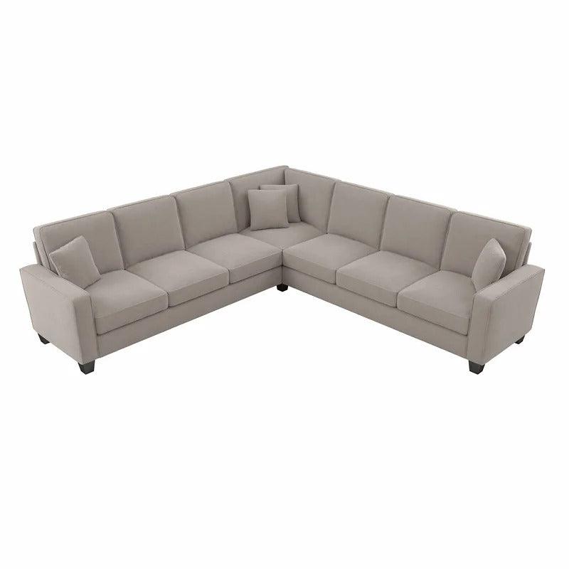 7 Seater Sofa Set: 111.02" Wide Symmetrical Corner Sectional Sofa Set