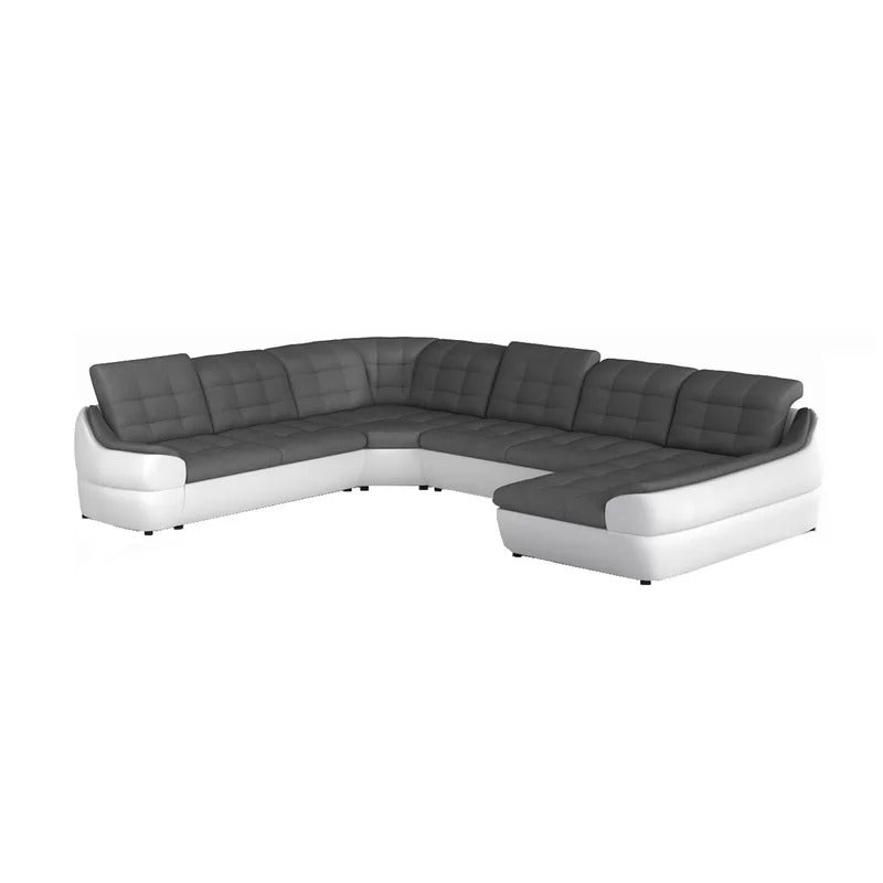 7 Seater Sofa Set: 153" Wide Corner Sectional Sofa