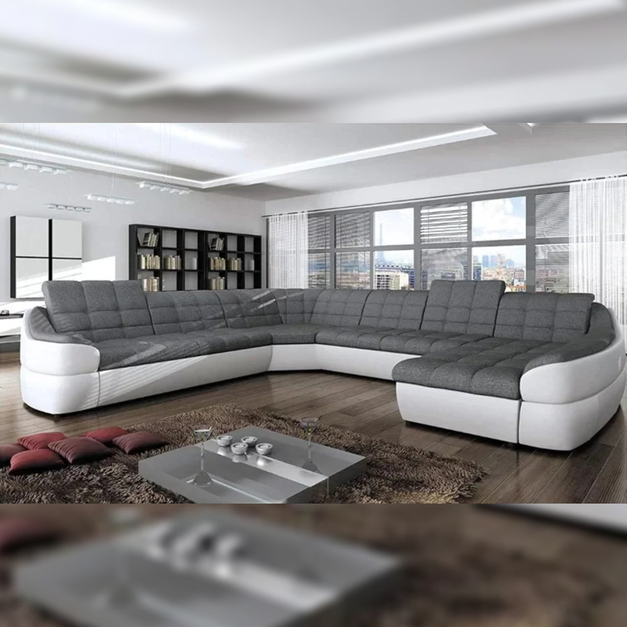 7 Seater Sofa Set 153 Wide Corner Sectional Sofa