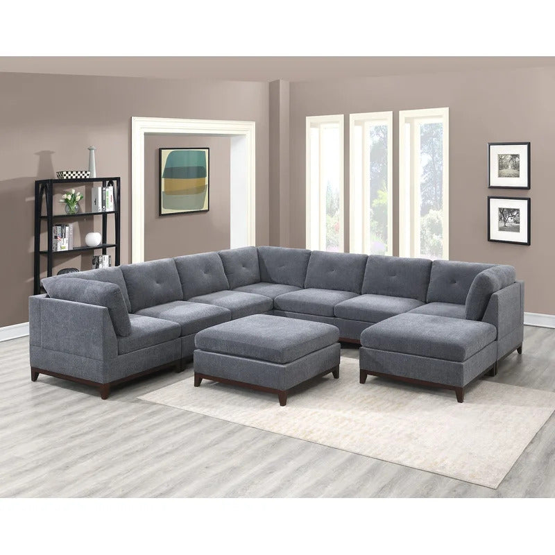 7 Seater Sofa Set: Corner Sectional Sofa Set