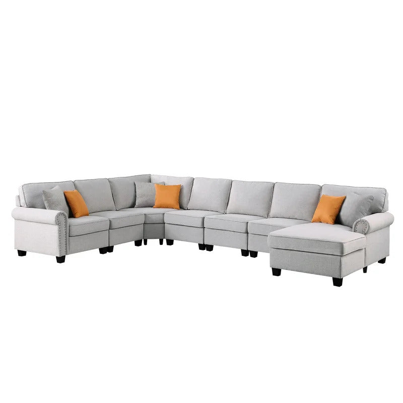 7 Seater Sofa Set: U Shape Sectional Sofa Set