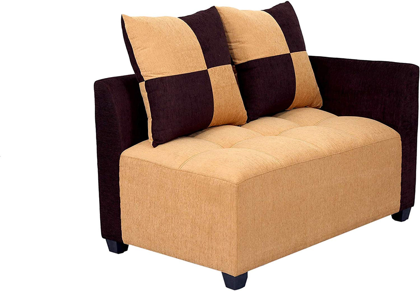 L Shape Sofa Set:- Daisuke Fabric Sofa Set (Beige & Brown)