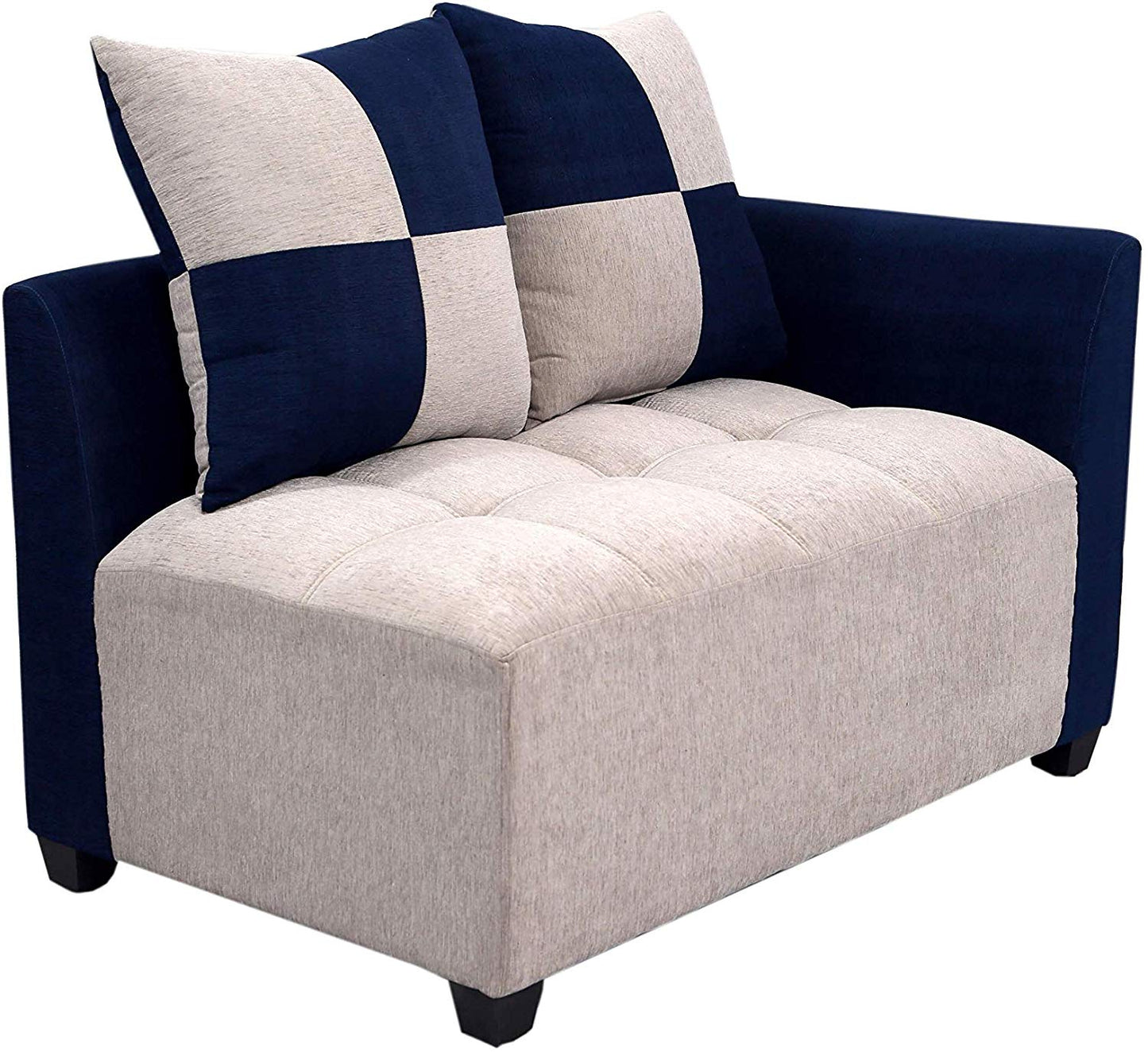 L Shape Sofa Set:- Daisuke Fabric Sofa Set (Beige & Brown)