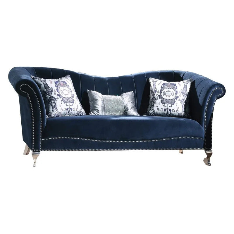 8 Seater Sofa Set: 3 Piece Velvet Living Room Sofa Set