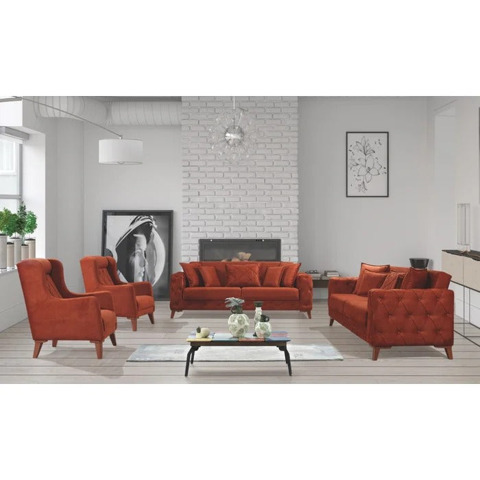 8 Seater Sofa Set: 4 Piece Living Room Set