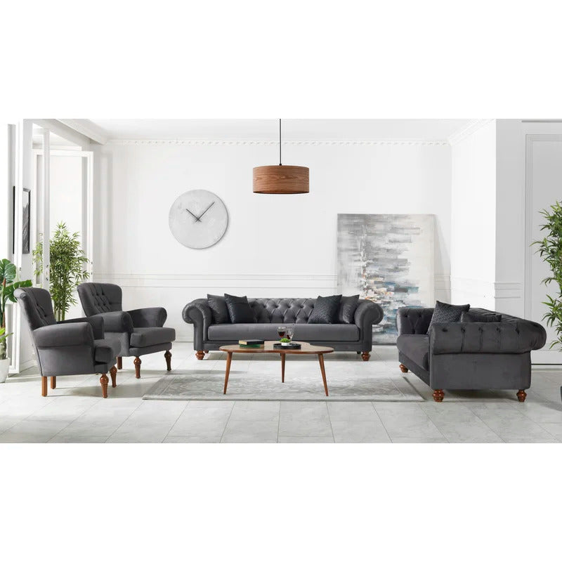 8 Seater Sofa Set: 4 Piece Living Room Set