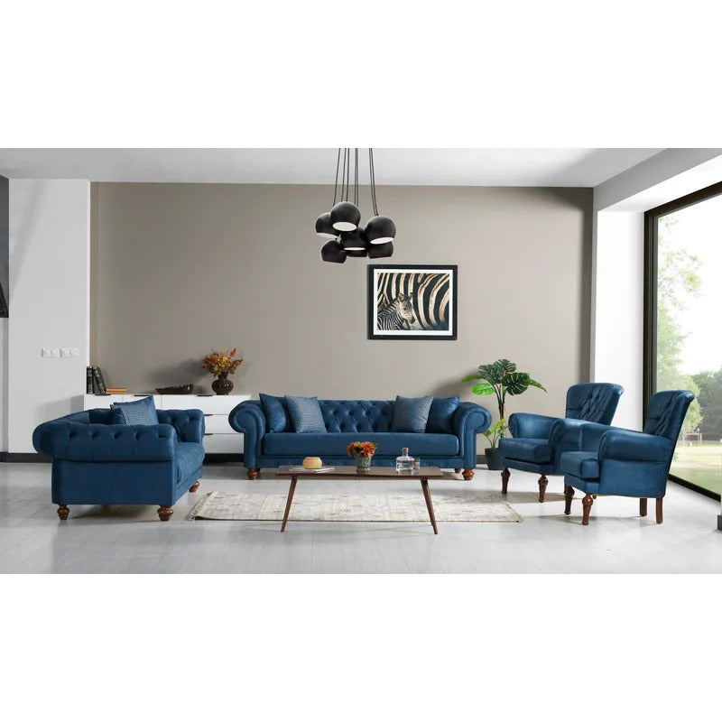 8 Seater Sofa Set: 4 Piece Living Room Set