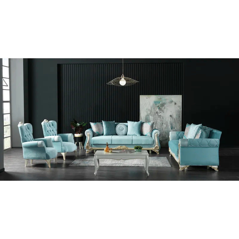 8 Seater Sofa Set: 4 Piece Sleeper Living Room Sofa Set