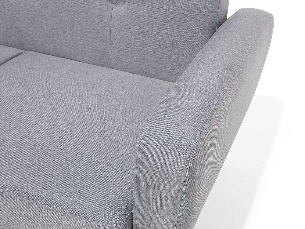 8 Seater Sofa Set: Grey Fabric Living Room Sofa Set