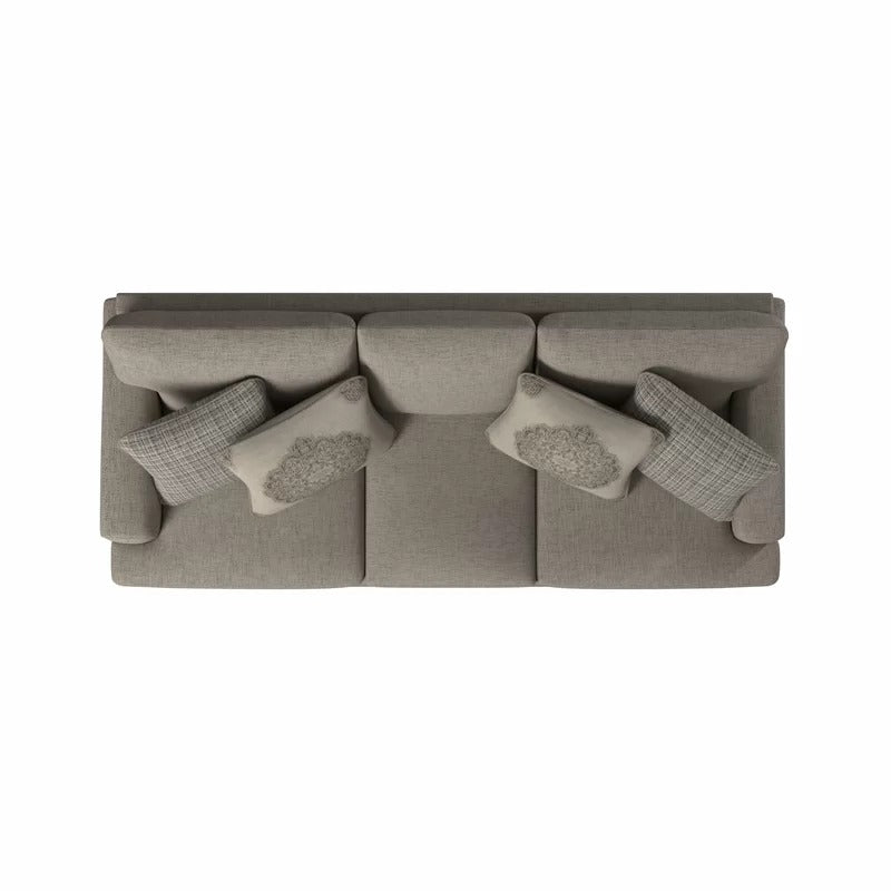 Office Sofa: 90'' Recessed Arm Sofa with Reversible Cushions