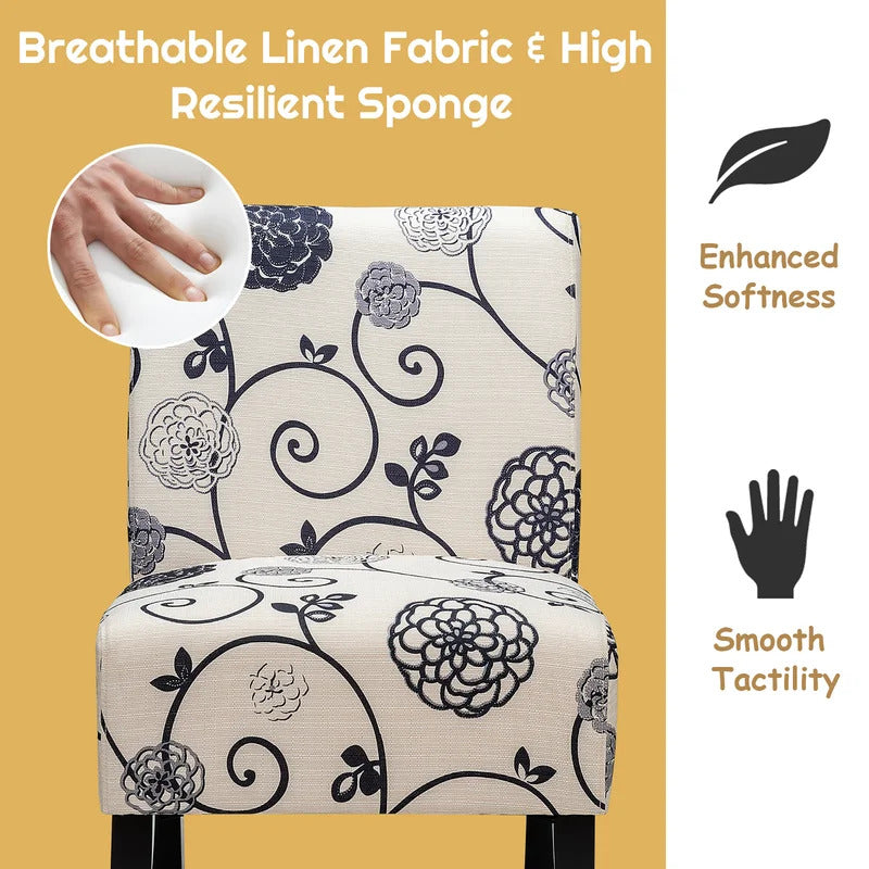 Accent Chair: 20.5'' Wide Linen Side Chair