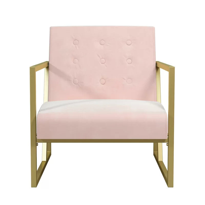 Accent Chair: 25.5'' Wide Tufted Velvet Armchair