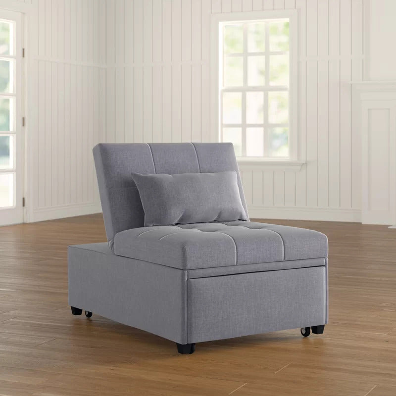 Accent Chair: 31'' Wide Tufted Convertible Chair