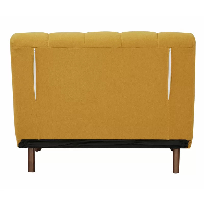 Accent Chair: 40.55'' Wide Linen Convertible Chair