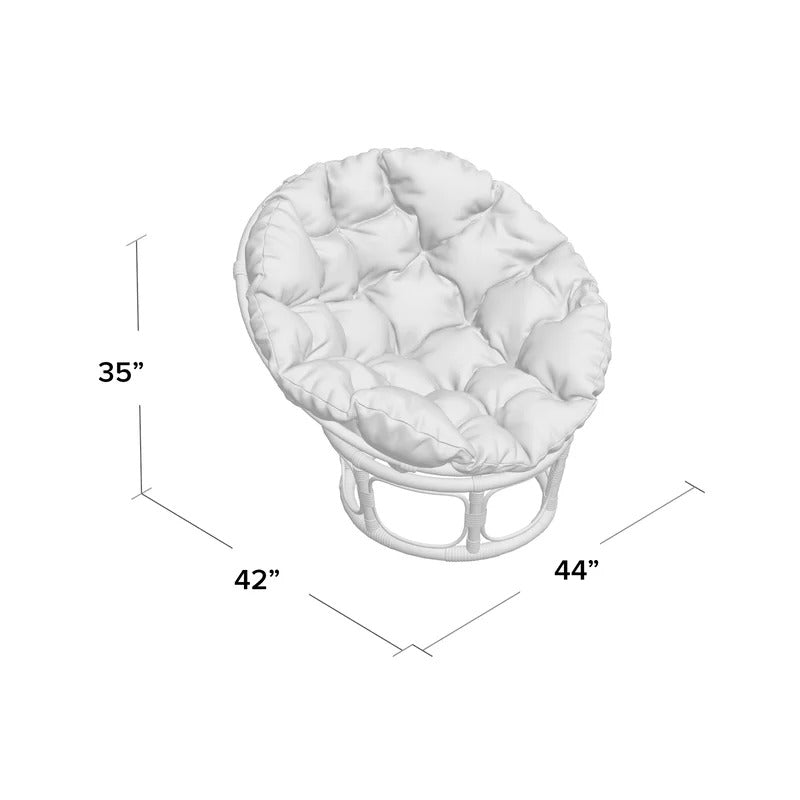 Accent Chair: 44'' Wide Tufted Papasan Chair