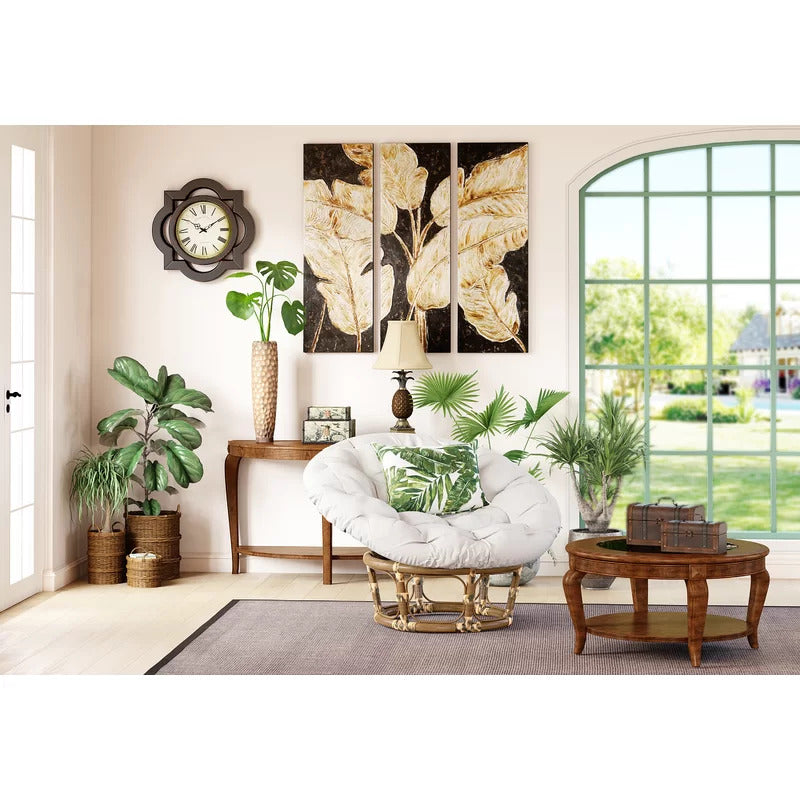 Accent Chair: 44'' Wide Tufted Papasan Chair