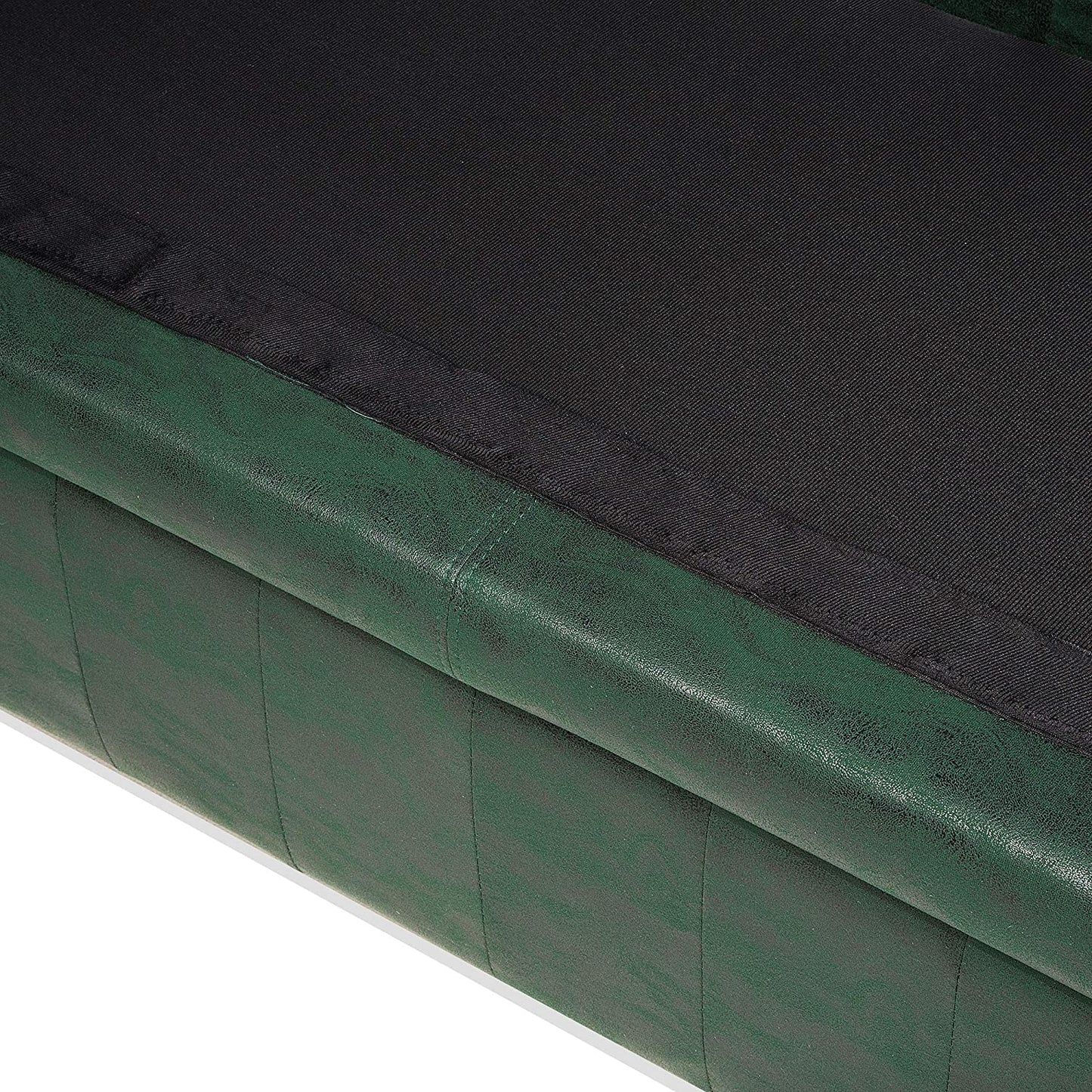 3 Seater Sofa Set:- Alden Chesterfield Leatherette Sofa Set (Green)