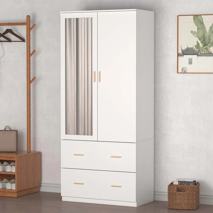 Almirah: 2-Door Wardrobe With Mirror