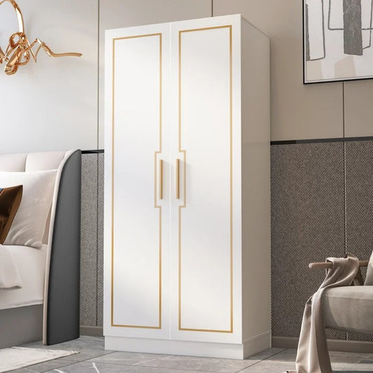 Almirah: 2 Door White Almirah