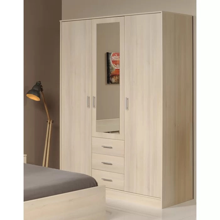 Almirah: 3 Door Wardrobe With Mirror