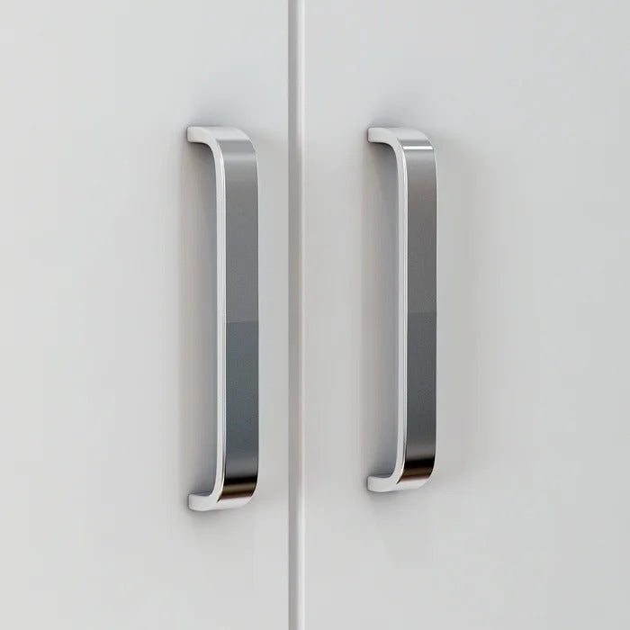 Almirah: Adjustable Interior 5 Shelves White Almirah