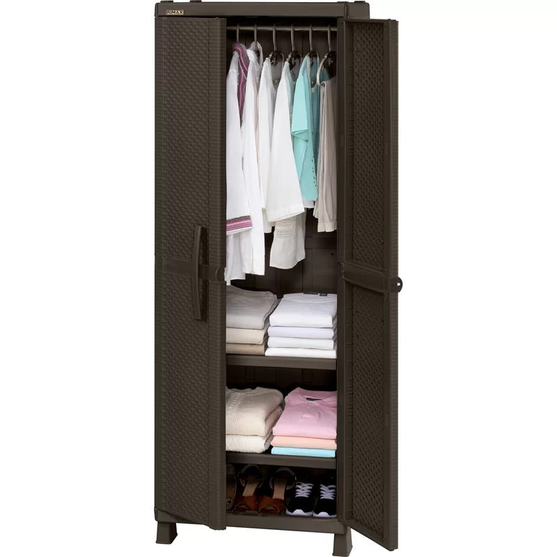 Almirah : DEN Rattan Wardrobe Cupboard Armoire