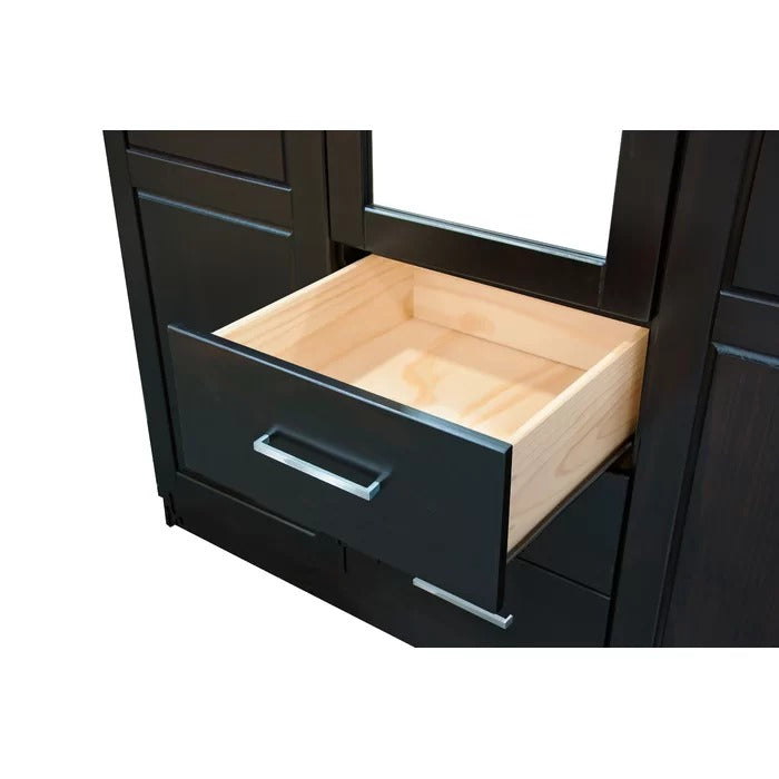 Almirah: Solid Wood Wardrobe With Mirror