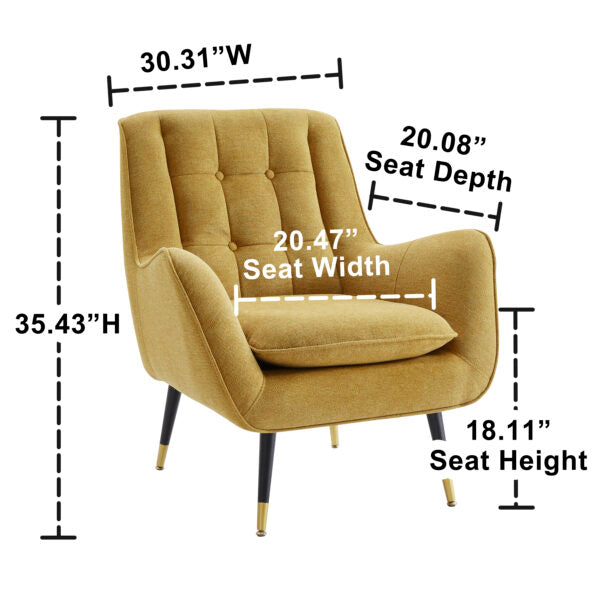 Armchair : 30.31'' Wide Tufted Armchair