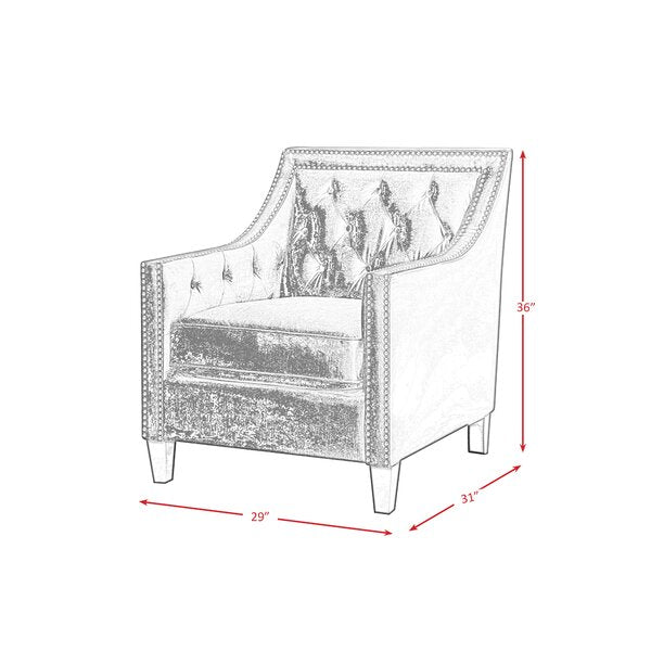 Armchair : RIYA 29'' Wide Tufted Armchair