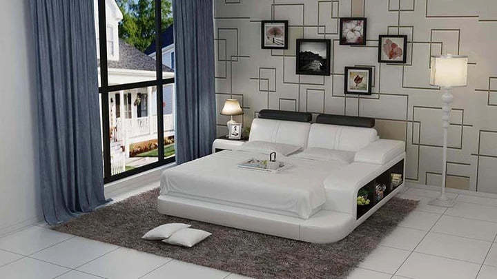 BED: JOI Leatherette Bed With 3 Storages