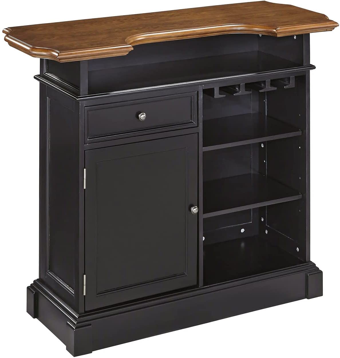 Bar Cabinet: Americana Black Bar Cabinet