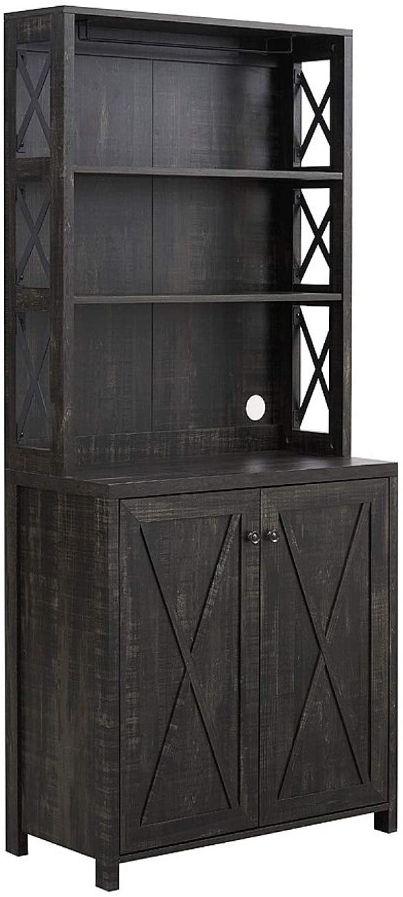 Bar Cabinet: Bar Cabinet with Microwave Stand