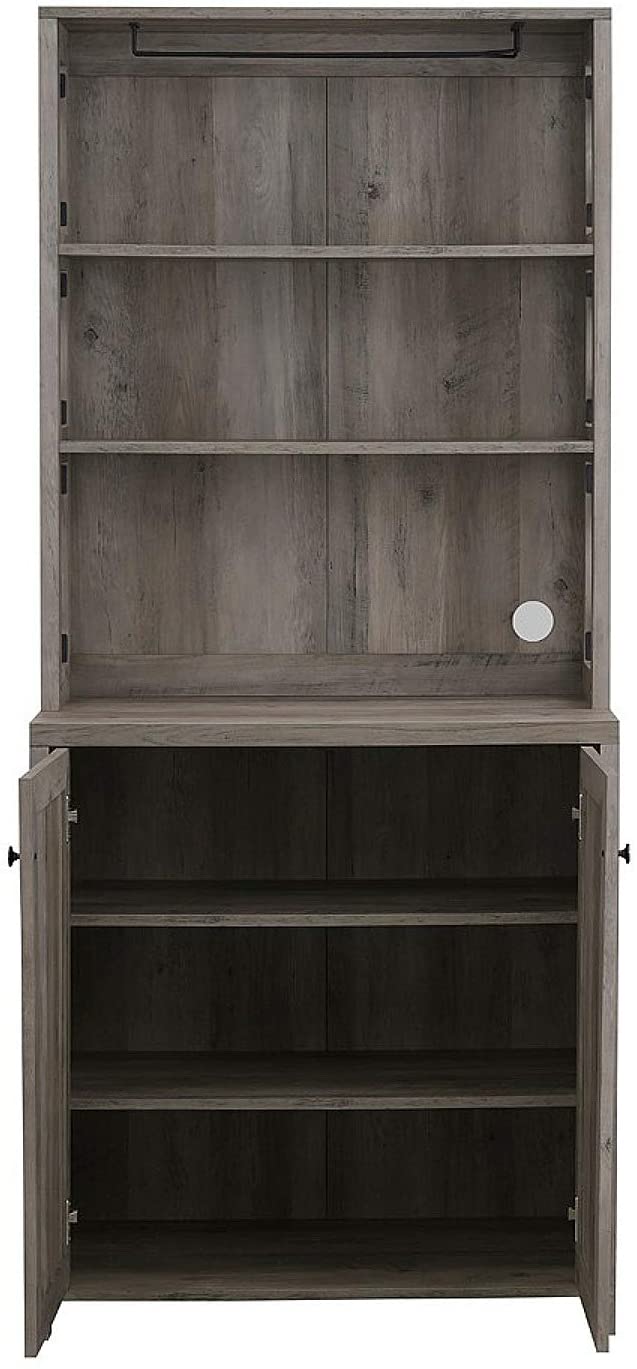 Bar Cabinet: Bar Cabinet with Microwave Stand