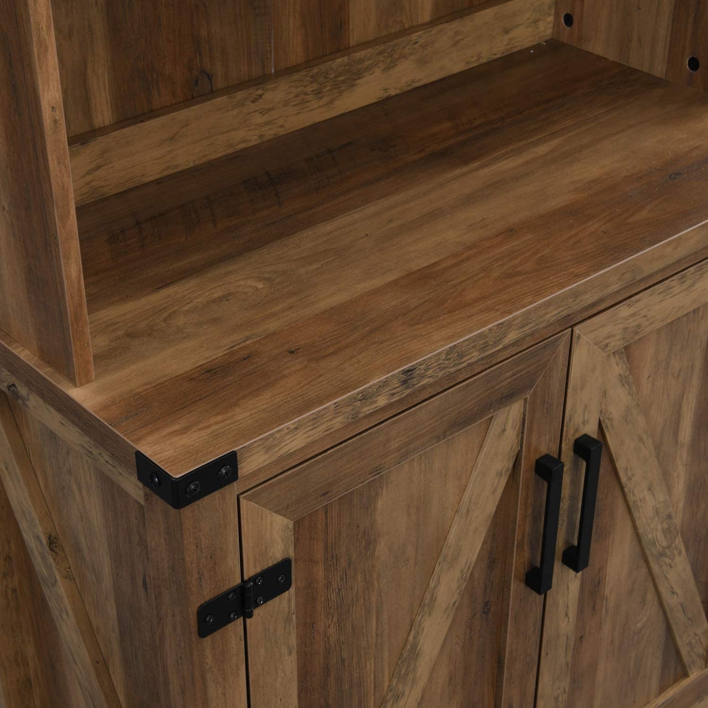 Bar Cabinet: Bar Cabinet with Upper Glass Cabinet