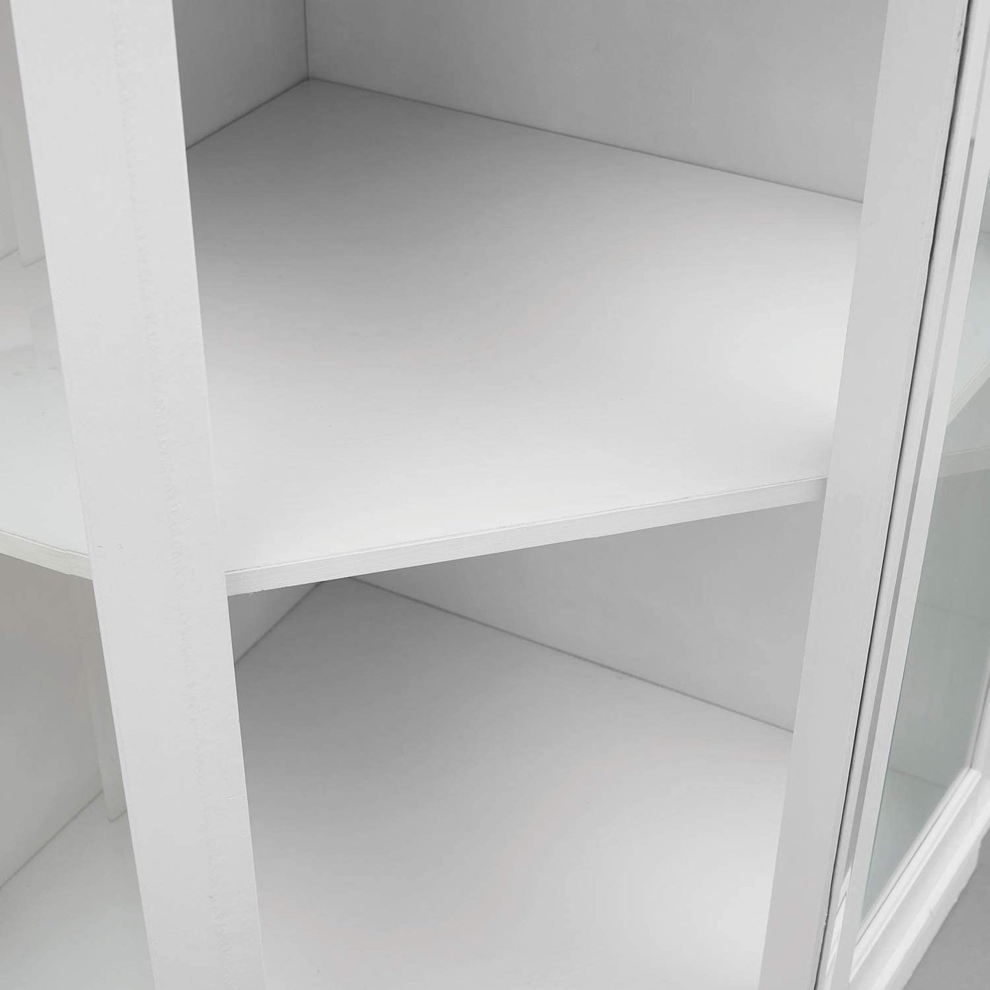 Bar Cabinet: Corner Bar Unit with Shelves